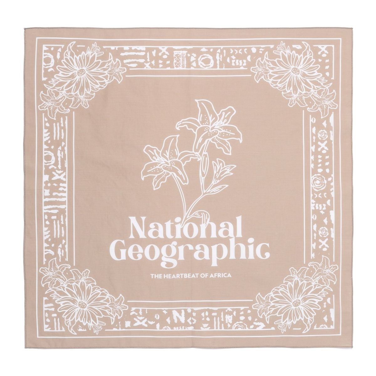 내셔널지오그래픽(NATIONALGEOGRAPHIC) N265AAC070 그래픽 반다나 BEIGE