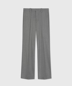 CARNABY FLARED WOOL TROUSERS MYSTIC GREY