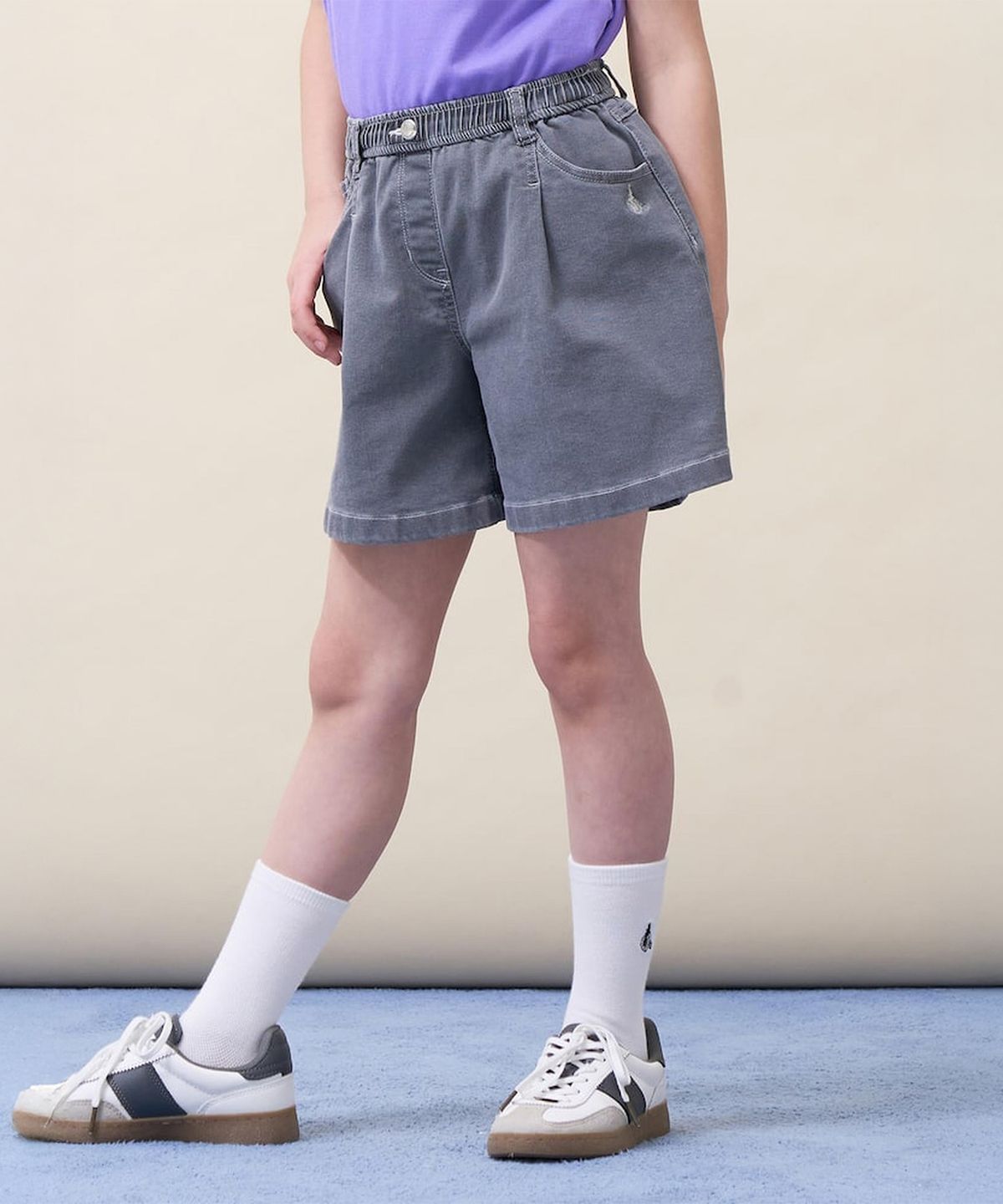 빈폴 키즈(BEANPOLE KIDS) 여아 데님 반바지  그레이 (BI6325G013)