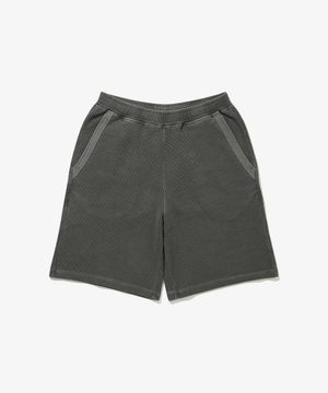 와플 워싱 숏 팬츠 블랙 14954613