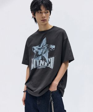 LUCENT STAR GRAPHIC HALF T CHARCOAL