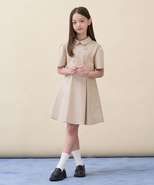 클래식 트렌치형 반소매 원피스  베이지 (BI6371G04A)