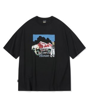 웨스턴 하우스 반팔티 블랙