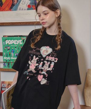 SOFT BUNNY 반팔티 블랙