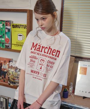 Marchen story 반팔티 화이트