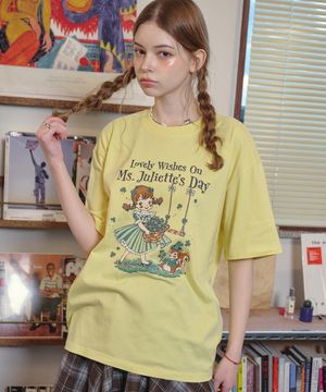 줄리엣 클로버 반팔티 레몬