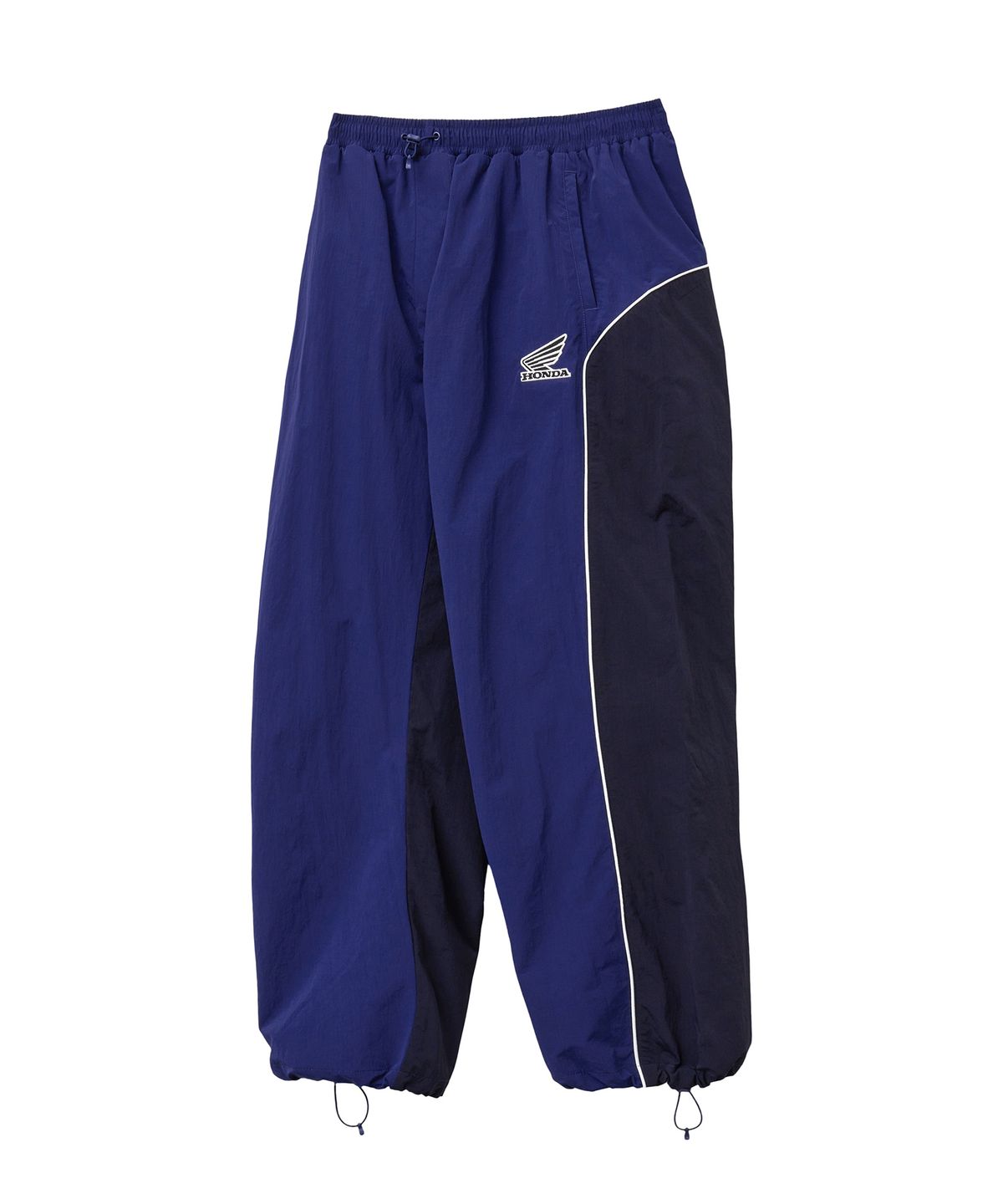 핍스 모터사이클(PHYPS MOTORCYCLE) Nylon Block Piping Track Pants Blue
