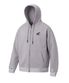 H-Tech Grid Mix Hoodie Zip-Up Light Gray