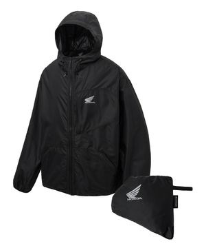 H-Tech Packable Windbreaker_Solid Ver Black