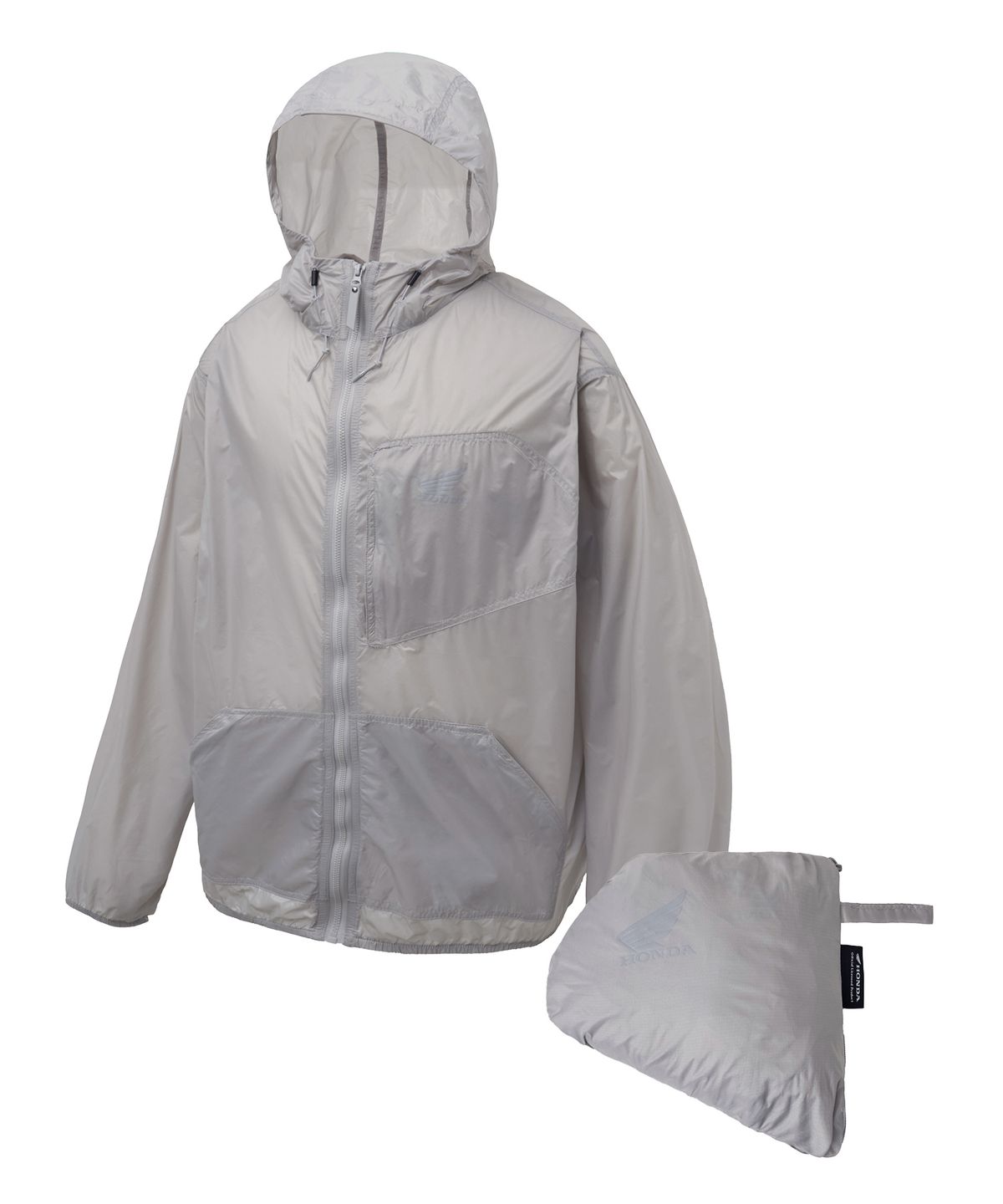 핍스 모터사이클(PHYPS MOTORCYCLE) H-Tech Packable Windbreaker_Solid Ver Light Gray