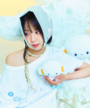 COGIMYUN GRAPHIC SCARF [BEIGE]