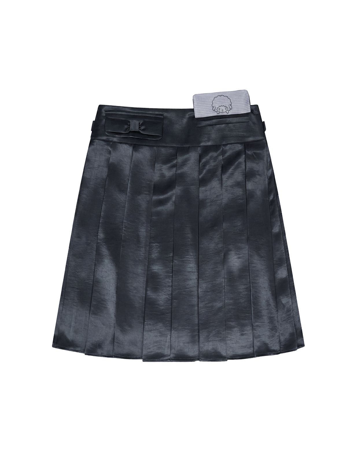 뚜오미오(TUOMIO) MY SWEET PIANO PLEATED SKIRT [CHARCOAL]