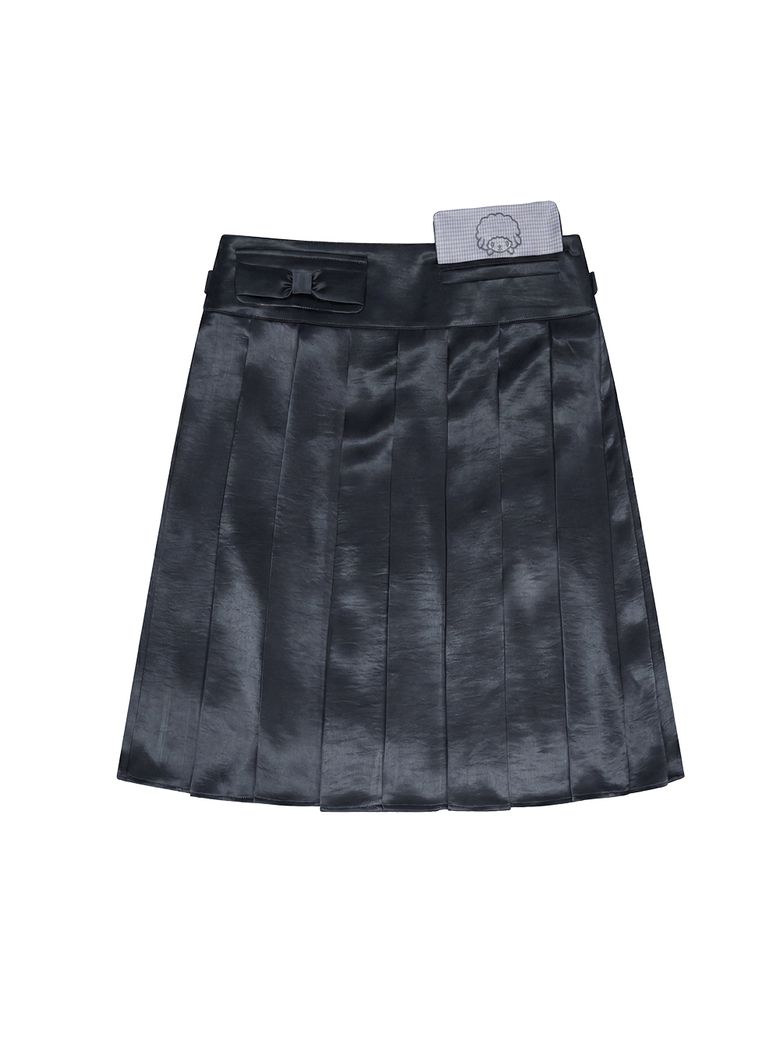 MY SWEET PIANO PLEATED SKIRT [CHARCOAL]