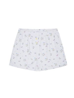 USAHANA ALL OVER SHORTS [WHITE]