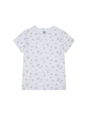 USAHANA ALL OVER T-SHIRT [WHITE]
