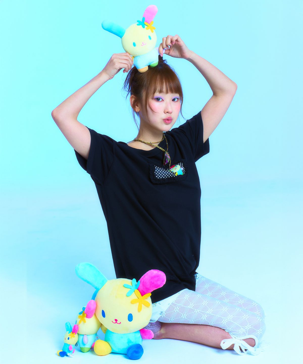 뚜오미오(TUOMIO) USAHANA OVERSIZED T-SHIRT [BLACK]