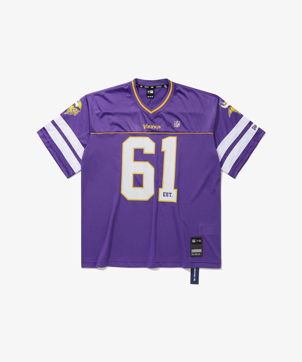 뉴에라(NEW ERA) NFL 미네소타 바이킹스 팬 웨어 티셔츠 퍼플 14954660