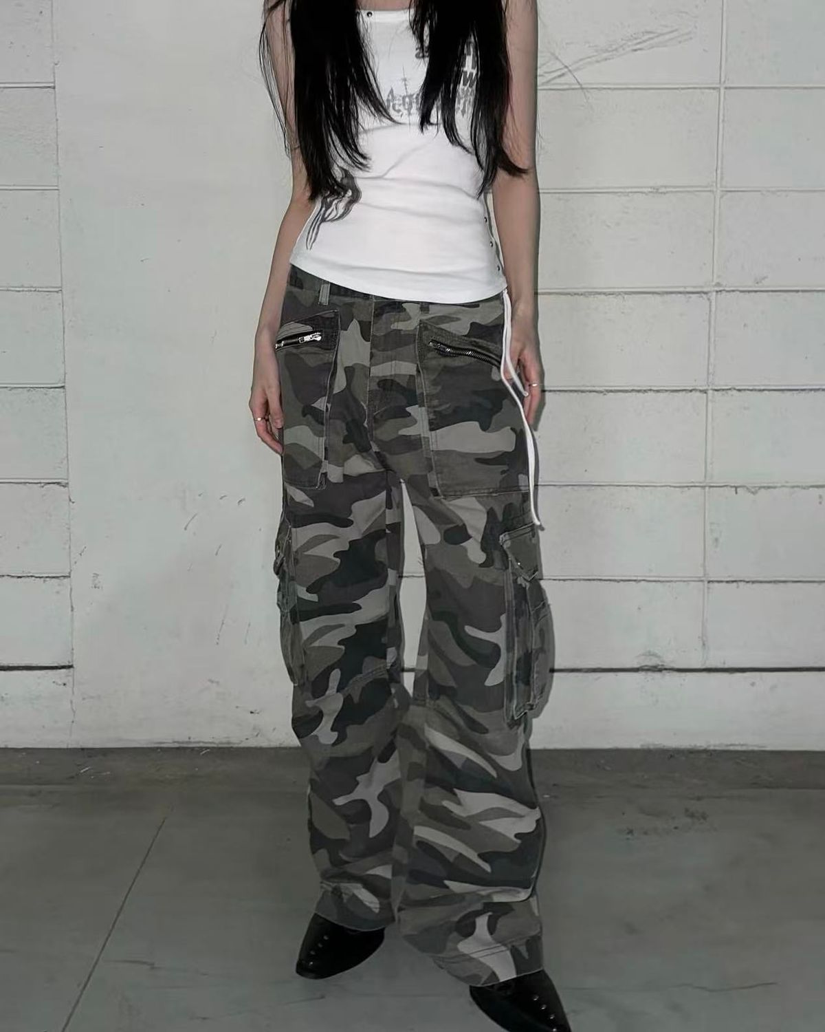 리버뉴스(LIBERALNEWS) Neo-Noir Rebellion CAMO CARGOPANT