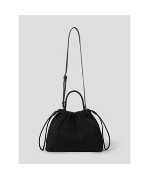 링클 복조리 토트백  블랙