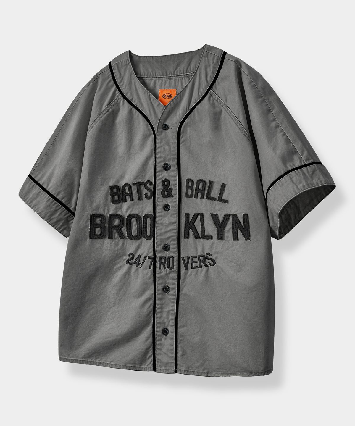 디미트리블랙(DIMITRI BLACK) VLAD 24/7 Brooklyn 베이스볼 셔츠_차콜