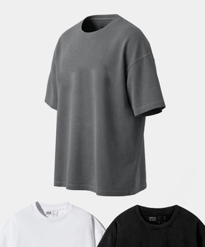 [3 PACK] 에센셜 21s  코튼 튜블러 티셔츠 3 COLOR
