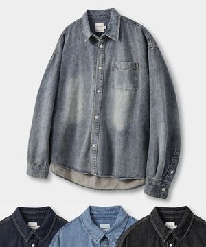 [10주년기획] ©모두의 바이오워싱 데님 셔츠_4 COLOR