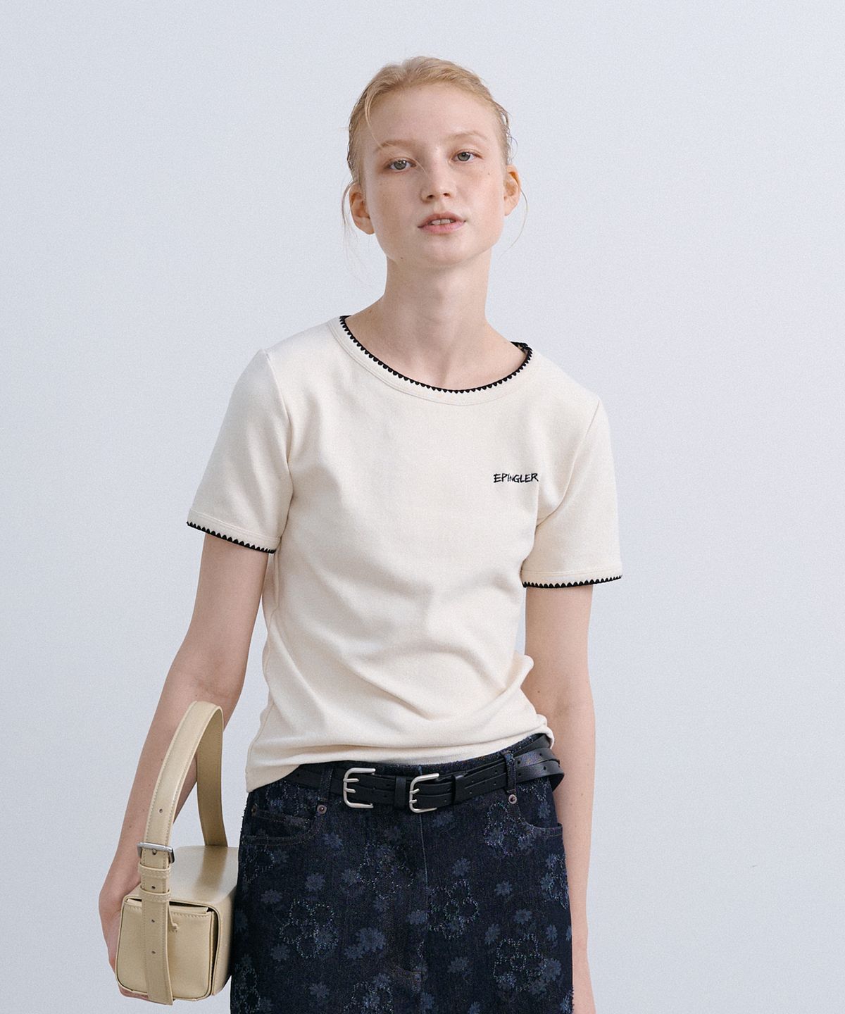 에핑글러(EPINGLER) MELO STITCH TOP - CREAM