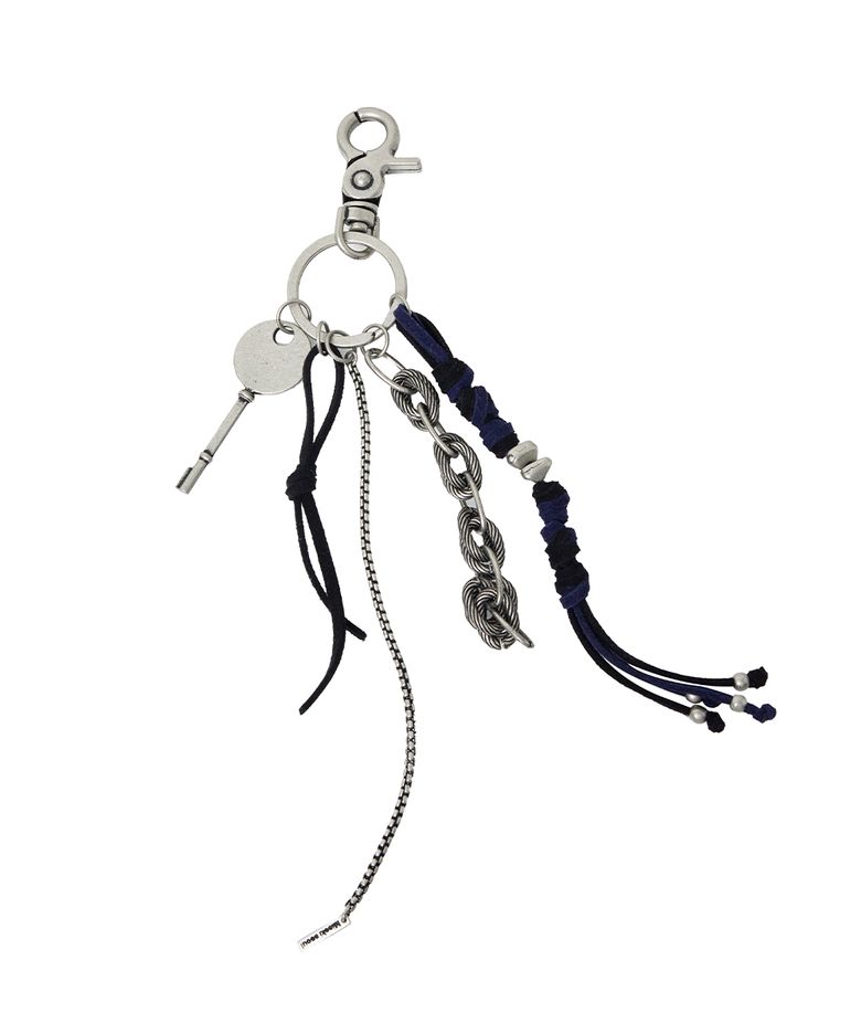 Mixed material keyring BLACK