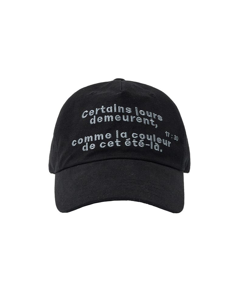 Comme la 5pannel cap BLACK