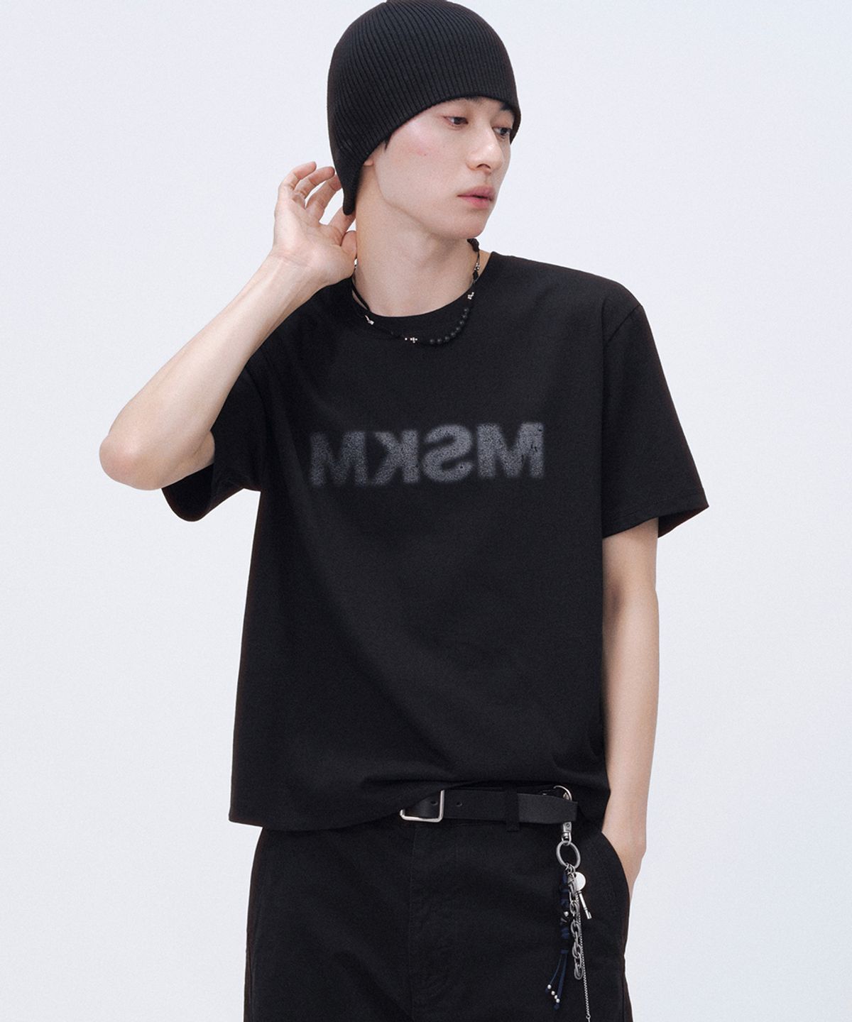 미세키서울 맨(MISEKISEOUL MEN) MSKM short sleeve BLACK