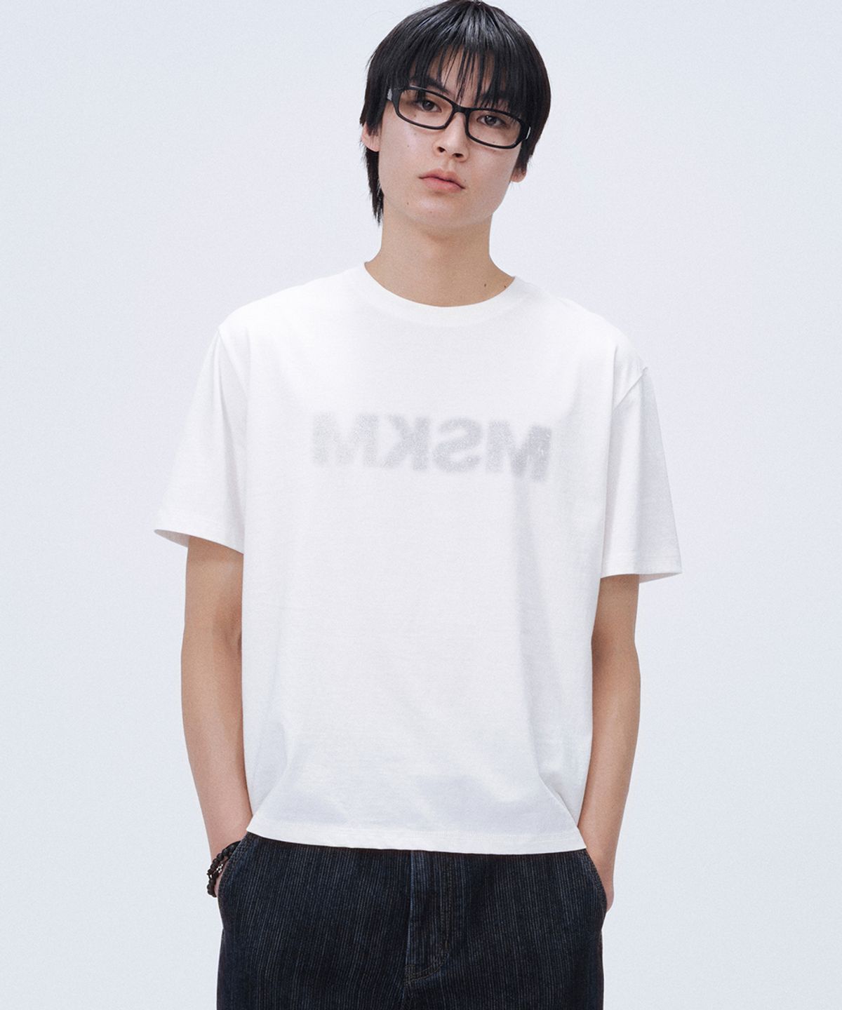 미세키서울 맨(MISEKISEOUL MEN) MSKM short sleeve WHITE