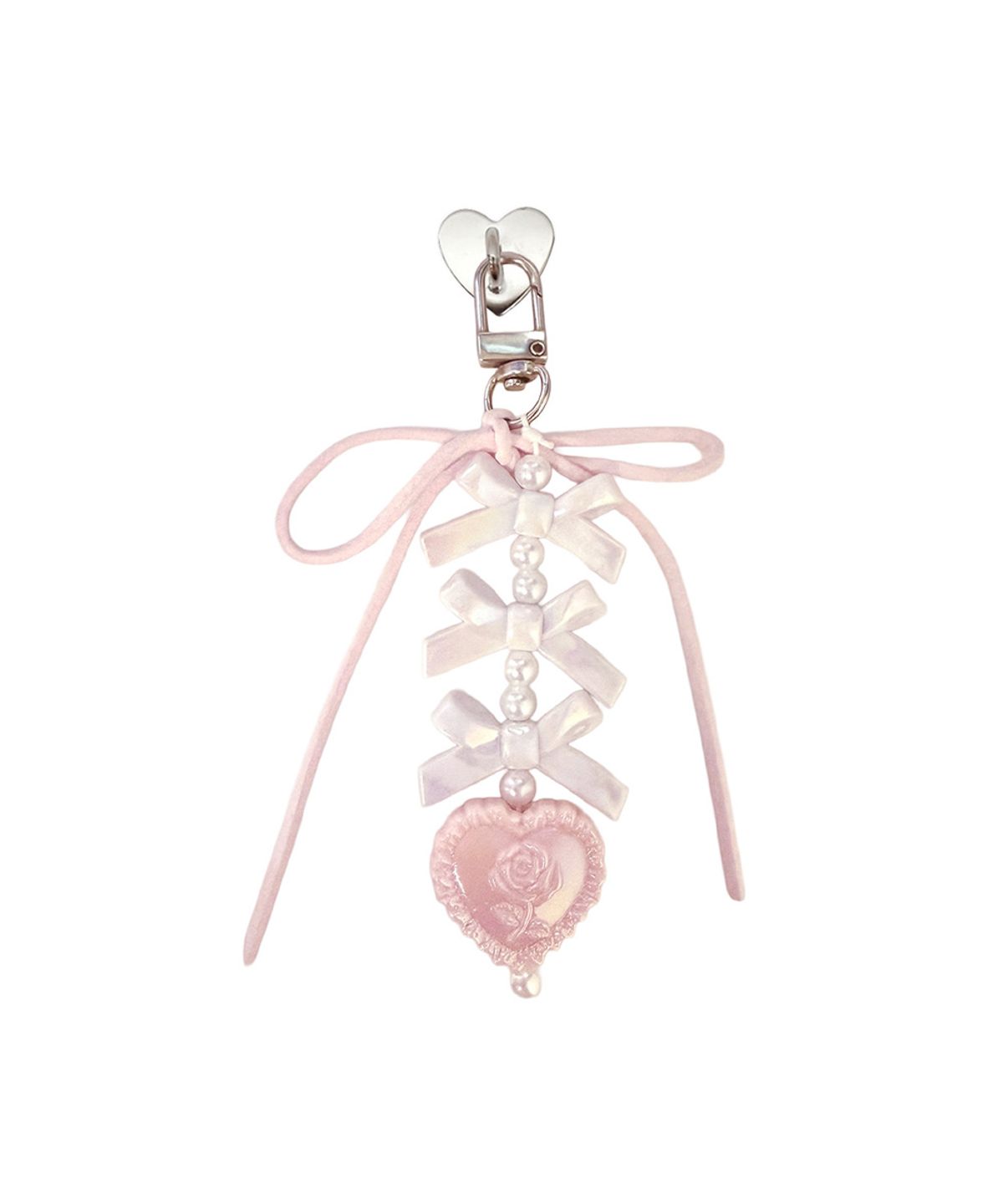 엘레나 러브(ELENALOVE) [Keyring] Pink angel ribbon 키링