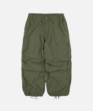 PARACHUTE NYLON BALLOON PANTS _ OLIVE