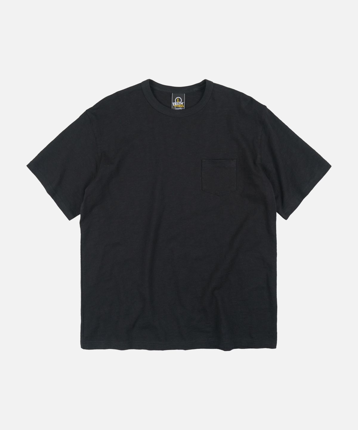 프리즘웍스(FRIZMWORKS) SLUB POCKET HALF TEE _ BLACK