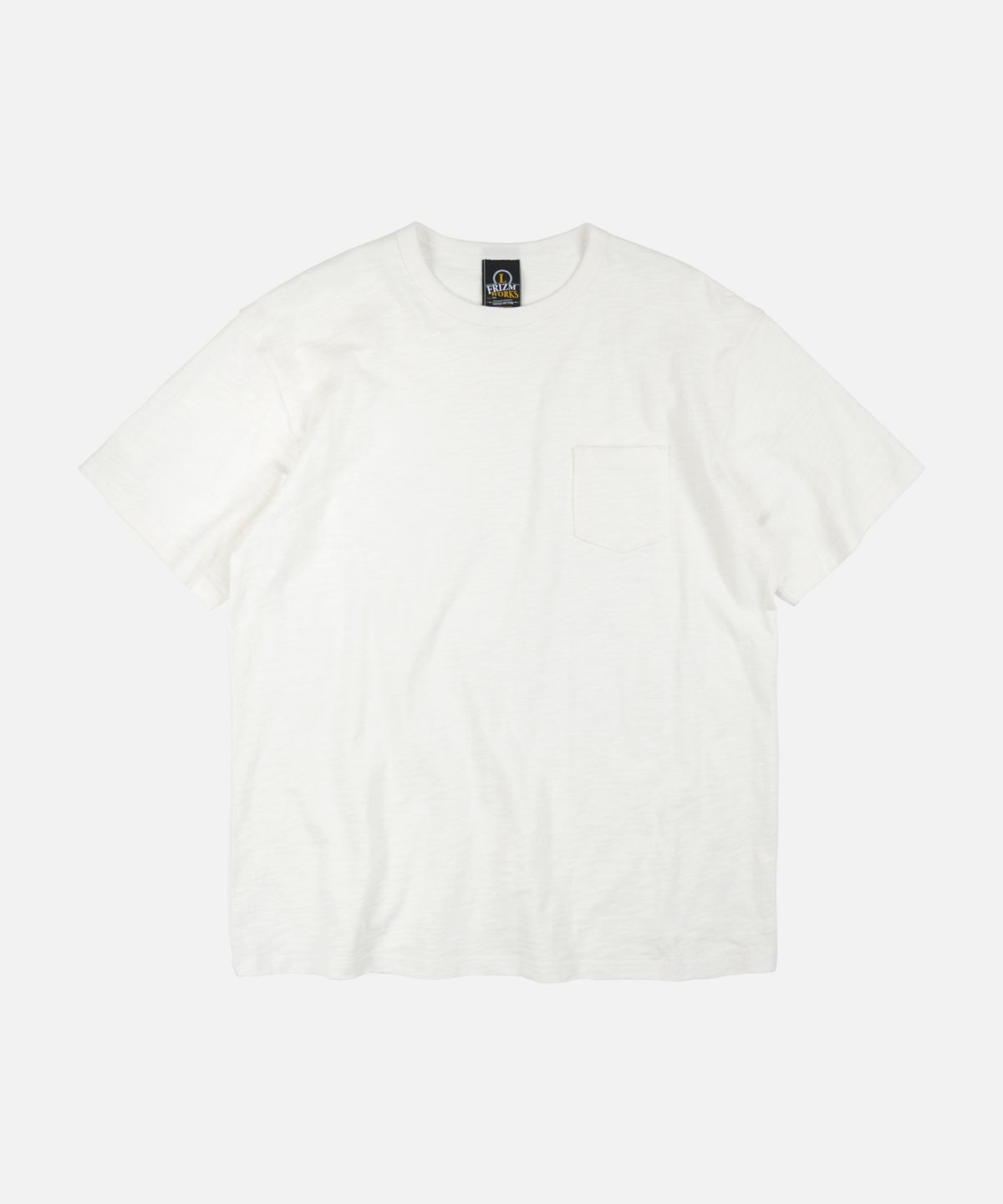 프리즘웍스(FRIZMWORKS) SLUB POCKET HALF TEE _ WHITE