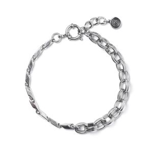 밈프리즘 더블타원 믹스 체인팔찌 (C2503AC1322_SV)