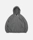 WAFFLE HOOD ZIP UP PARKA _ GRAY