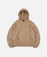 WAFFLE HOOD ZIP UP PARKA _ BEIGE