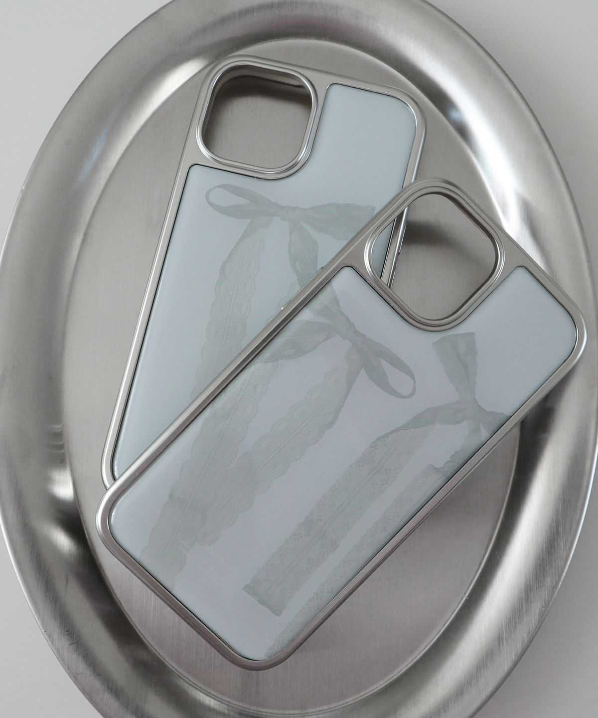 하이우(HIOO) lace silver epoxy case. (실버 에폭시 범퍼 케이스)