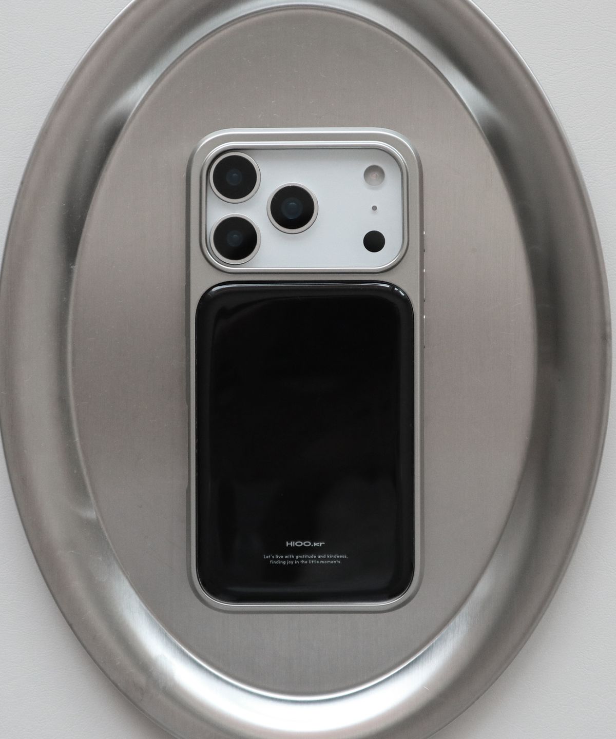 하이우(HIOO) black silver epoxy case. (실버 에폭시 범퍼 케이스)