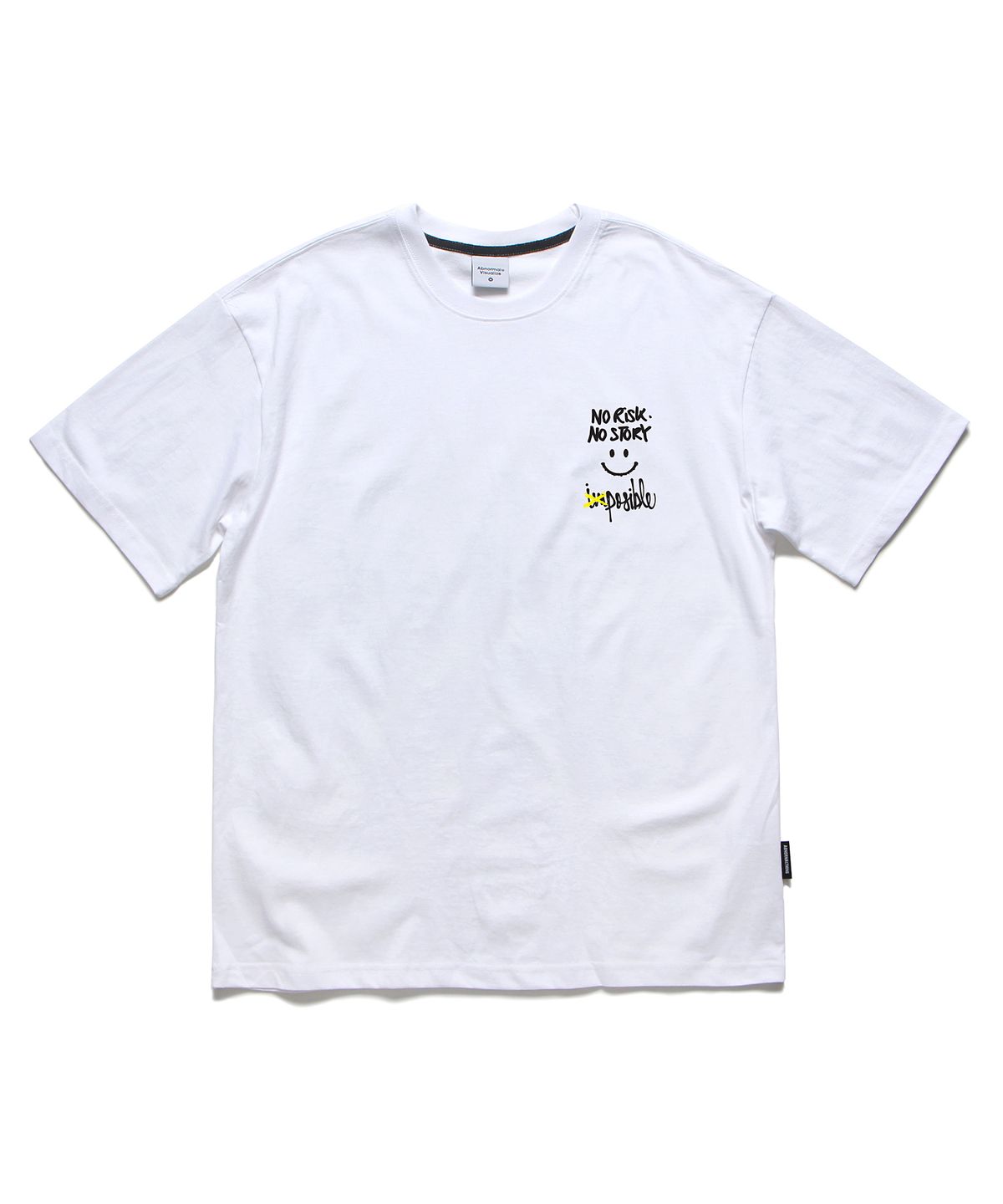 앱놀머씽(ABNORMALTHING) 노스토리 오버핏 티셔츠 화이트 (NO STORY T-SHIRT WHITE)