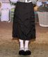 NK6NS34J 화이트라벨 여성 쉘던 스커트 BLACK