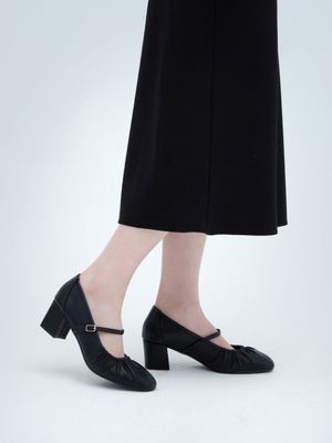 셔링 메리제인 펌프스 (5cm) (HPWWVFS201 RE) HPWWVGA303