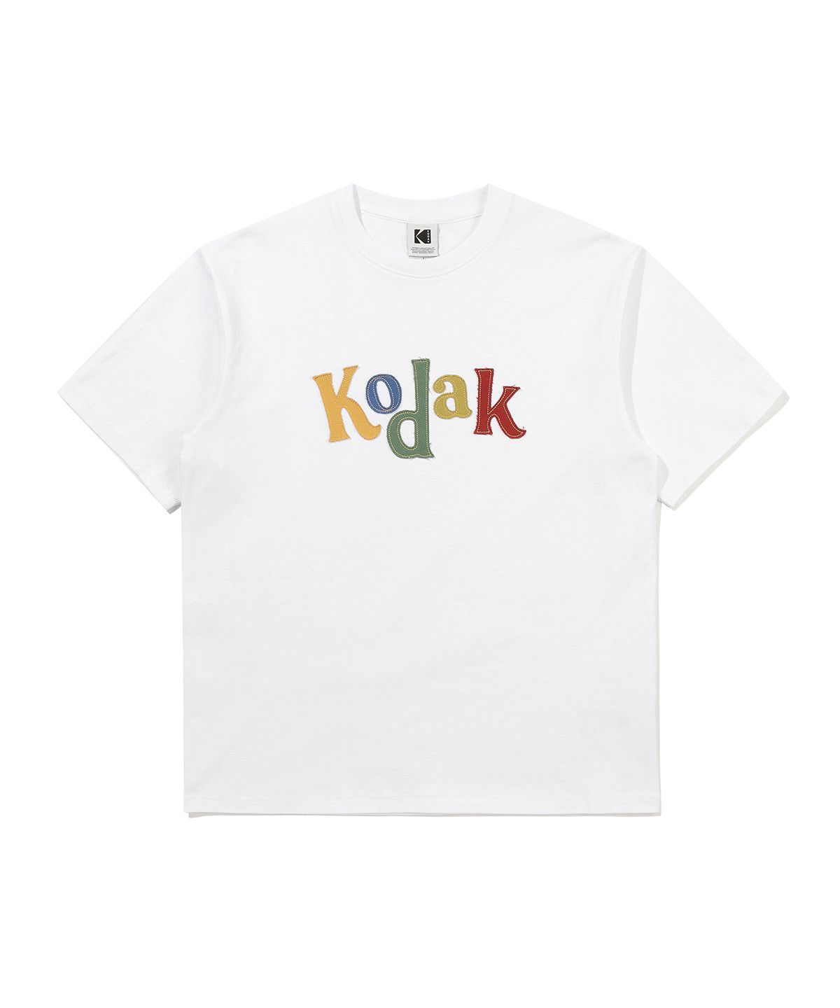 코닥(KODAK) 로고 아트웍 코튼 반팔 티셔츠 WHITE