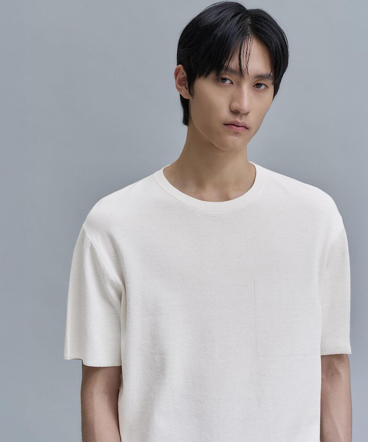 시프트지(SHIFT.G) Cotton Crewneck Sweater  White