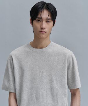 Cotton Crewneck Sweater  Light Grey