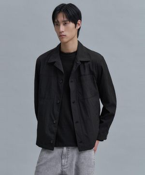 Utility Trucker Jacket  Black