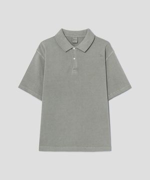 Garment Dyed Pique Polo  Olive