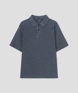 Garment Dyed Pique Polo  Royal Blue