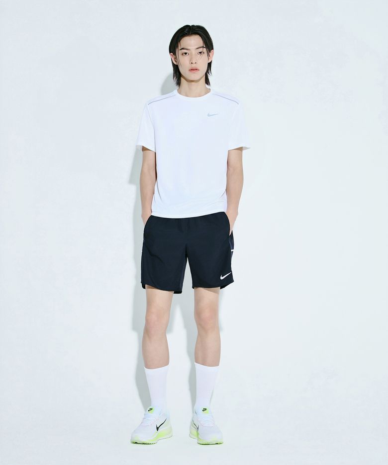 마일러 드라이 핏 7인치 브리프 라인드 러닝 쇼츠 M - 블랙 / IF2071-010